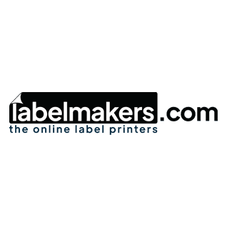 Labelmakers.com with the tagline: "the online printers" downloadable logo thumbnail - In all black